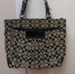 Coach canvas tote